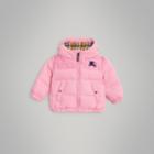 Burberry Burberry Down-filled Hooded Puffer Jacket, Size: 3y, Pink