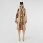 Burberry Burberry Tiger Print-lined Cotton Gabardine Belted Car Coat, Size: 02