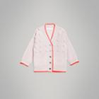 Burberry Burberry Childrens Contrast Knit Wool Cashmere Cardigan, Size: 12m, Purple