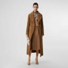 Burberry Burberry Shearling Tailored Coat, Size: 00, Brown