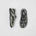 Burberry Burberry Zebra Print Leather T-bar Shoes, Size: 37.5, Black
