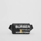 Burberry Burberry Horseferry Print Quilted Coated Canvas Lola Bum Bag, Black