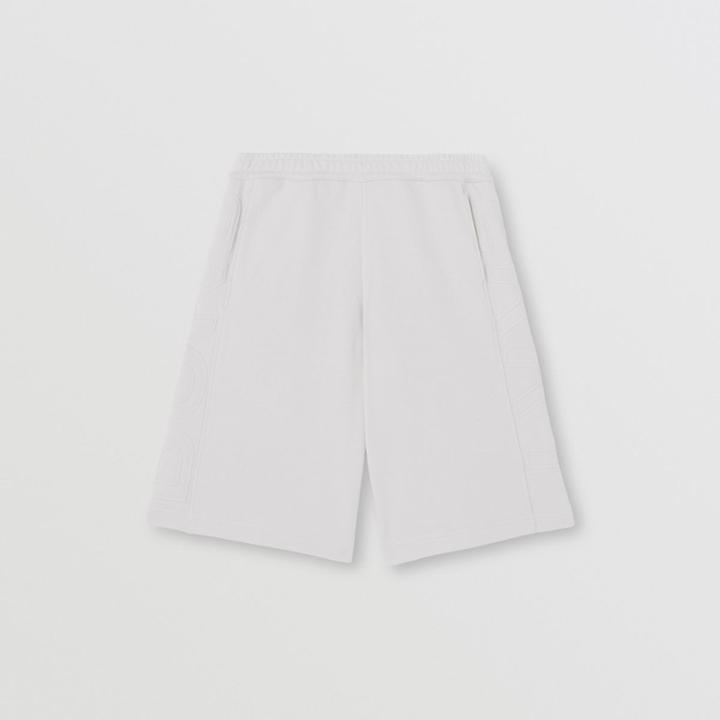 Burberry Burberry Logo Print Cotton Drawcord Shorts