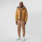 Burberry Burberry Detachable Sleeve Hooded Puffer Jacket, Brown