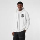 Burberry Burberry Monogram Motif Cotton Hooded Top, Size: L, White