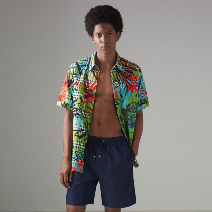 Burberry Burberry Drawcord Swim Shorts, Blue