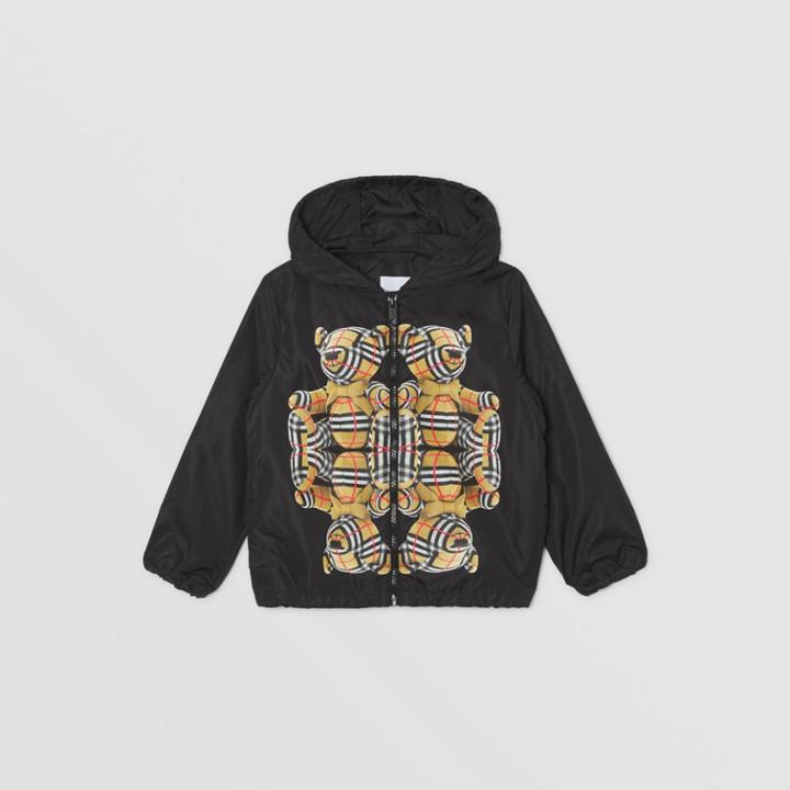 Burberry Burberry Childrens Thomas Bear Print Econyl Hooded Jacket, Size: 10y