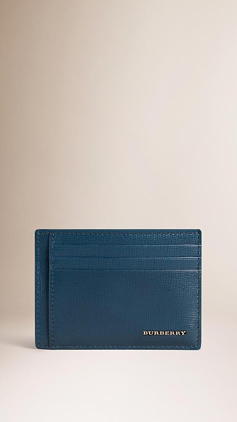 Burberry London Leather Money Clip Card Case