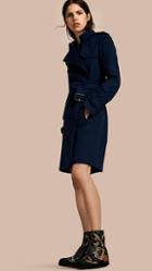 Burberry Wool Cashmere Wrap Trench Coat