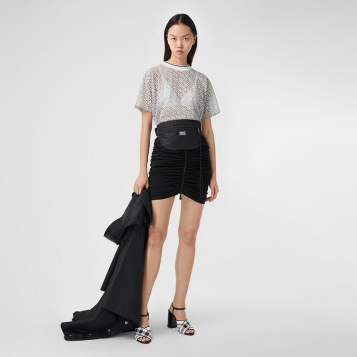 Burberry Burberry Monogram Devor Oversized T-shirt, Size: Xxs, White