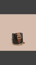 Burberry The Buckle Bag -square In Leather