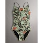 Burberry Burberry Beasts Print Swimsuit, Blue