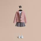 Burberry Burberry Collarless Scallop-quilted Jacket, Size: 14y, Pink