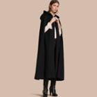 Burberry Hooded Wool Cashmere Cape