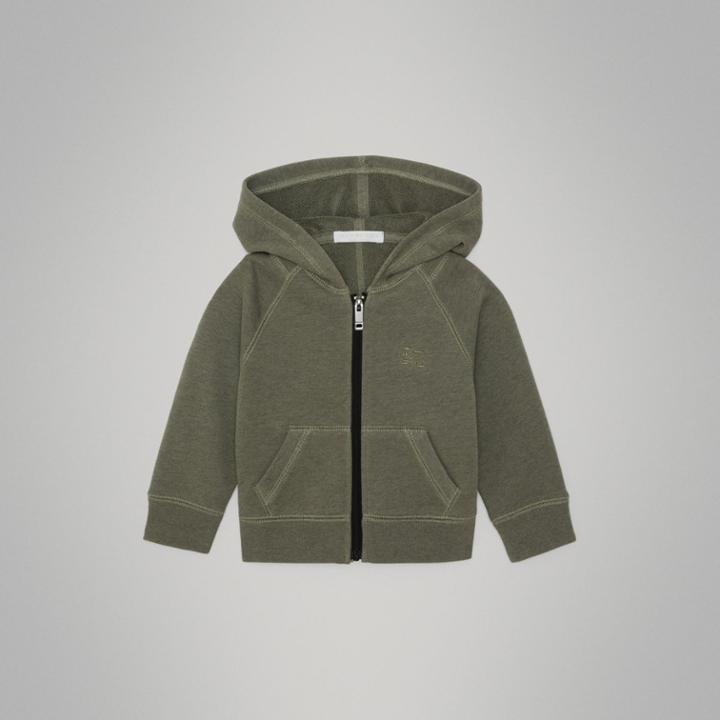 Burberry Burberry Childrens Cotton Jersey Hooded Top, Size: 2y, Green