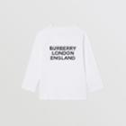 Burberry Burberry Childrens Long-sleeve Logo Print Cotton Top, Size: 14y, White