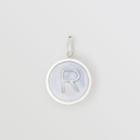Burberry Burberry Marbled Resin 'r' Alphabet Charm, Brown