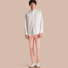 Burberry Burberry Slim Fit Cotton Poplin Chinos, Size: 28r, Pink