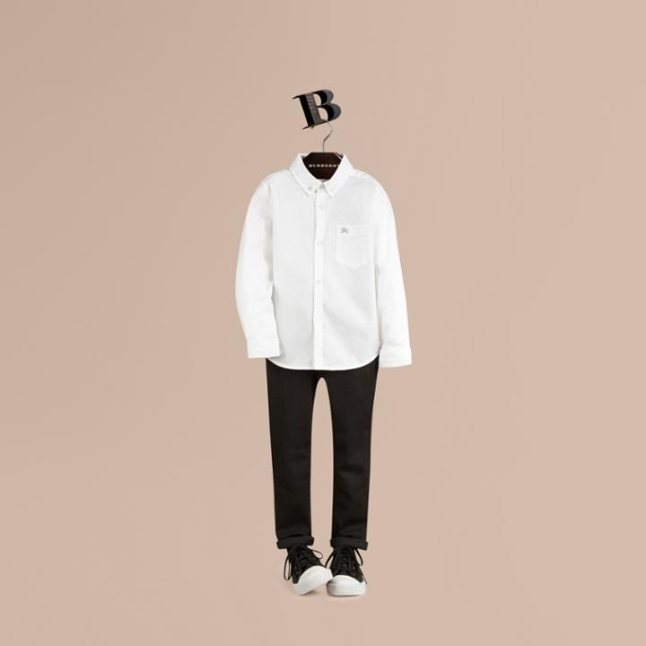 Burberry Burberry Classic Oxford Shirt, Size: 10y, White