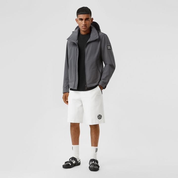Burberry Burberry Packaway Hood Shape-memory Taffeta Jacket, Size: 42, Grey