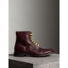 Burberry Burberry Leather Brogue Boots With Bright Laces, Size: 41