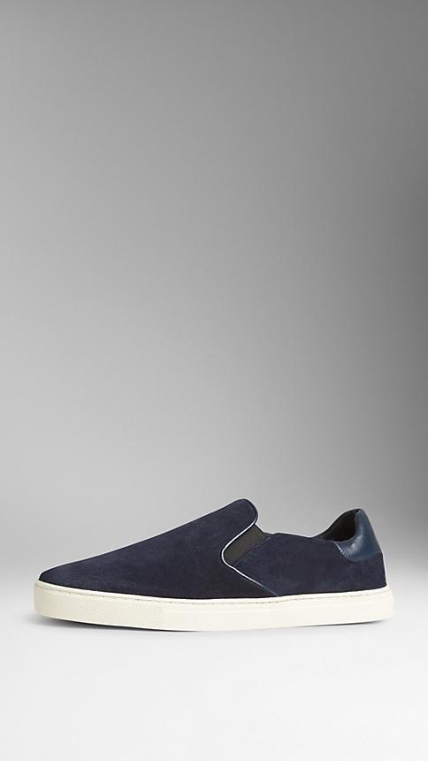 Burberry Suede Slip-on Trainers