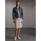 Burberry Burberry Puff-sleeve Denim Jacket, Size: 00, Blue