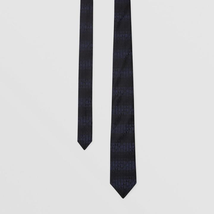 Burberry Burberry Classic Cut Logo Silk Jacquard Tie, Blue