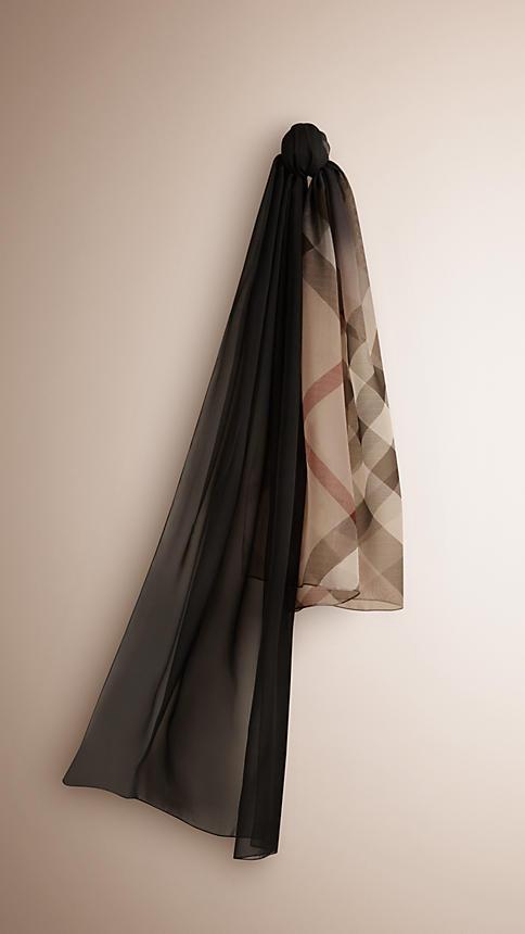 Burberry Check Ombre Silk Scarf
