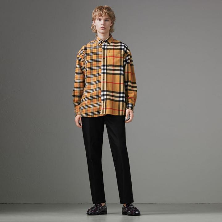 Burberry Gosha X Burberry Check Flannel Shirt, Size: Xxs