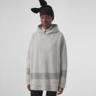 Burberry Burberry Stripe Detail Wool Cashmere Oversized Hoodie