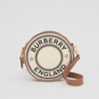 Burberry Burberry Logo Graphic Canvas And Leather Louise Bag
