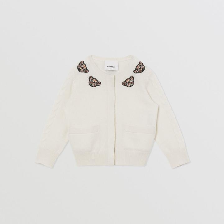 Burberry Burberry Childrens Thomas Bear Motif Wool Cardigan, Size: 18m