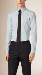 Burberry Slim Fit Fine Dot Cotton Shirt
