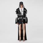Burberry Burberry Two-tone Nylon Reconstructed Track Jacket, Size: 0