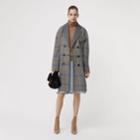 Burberry Burberry Double-faced Check Wool Cashmere Coat, Size: 00, White