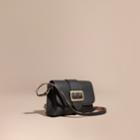 Burberry Burberry The Buckle Crossbody Bag In Leather, Black