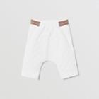 Burberry Burberry Childrens Icon Stripe Trim Quilted Cheesecloth Trousers, Size: 12m
