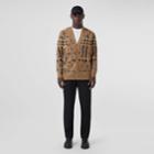 Burberry Burberry Check Cashmere Jacquard Cardigan, Size: L