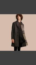 Burberry Single-breasted Wool Blend Tailored Coat