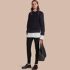 Burberry Burberry Cashmere Sweater With Cable Knit Detail, Blue