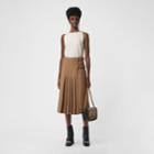 Burberry Burberry Sleeveless Panelled Silk Top, Size: 00, White