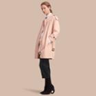Burberry Burberry Lightweight Ruched Coat, Size: 10, Pink