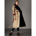 Burberry Burberry Tropical Gabardine Trench Coat With Detachable Facing, Size: 08