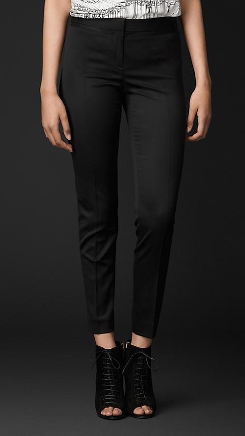 Burberry Prorsum Stretch Wool Tailored Trousers