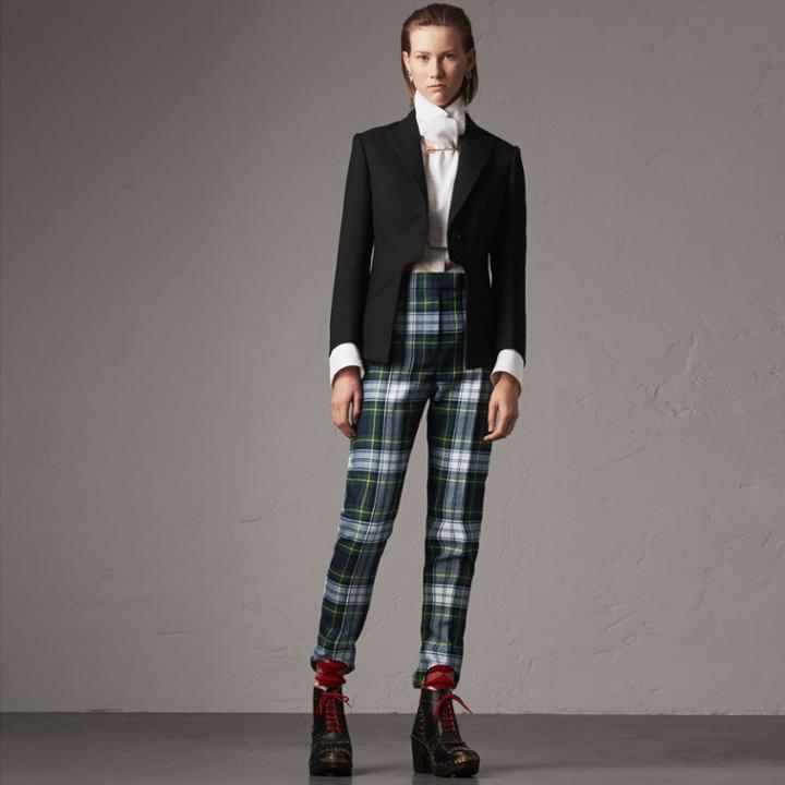 Burberry Burberry Lightweight Wool-silk Tailored Riding Jacket, Size: 06