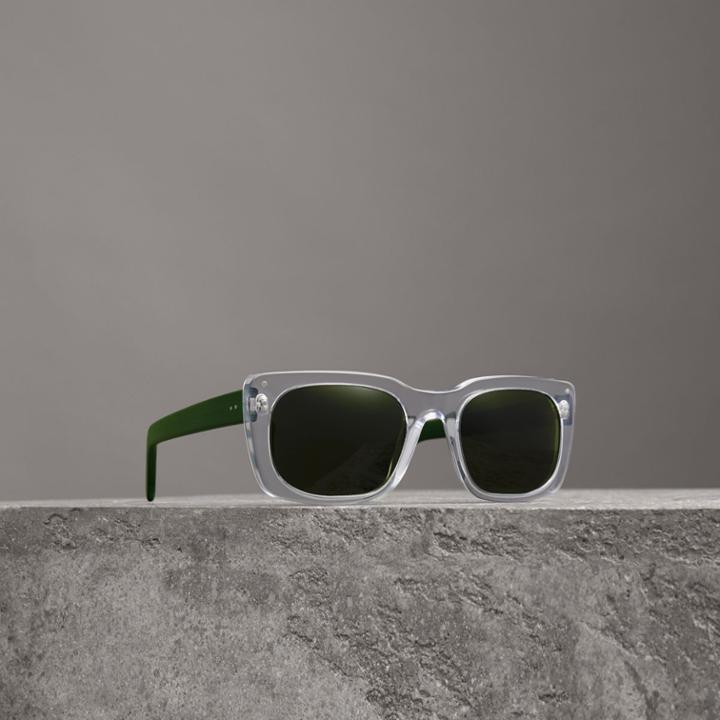Burberry Burberry Square Frame Sunglasses, White