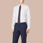 Burberry Burberry Modern Fit Button-down Collar Stretch Cotton Shirt, Size: 15, White