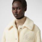 Burberry Burberry Monogram Motif Fleece Jacket, Size: 0, White