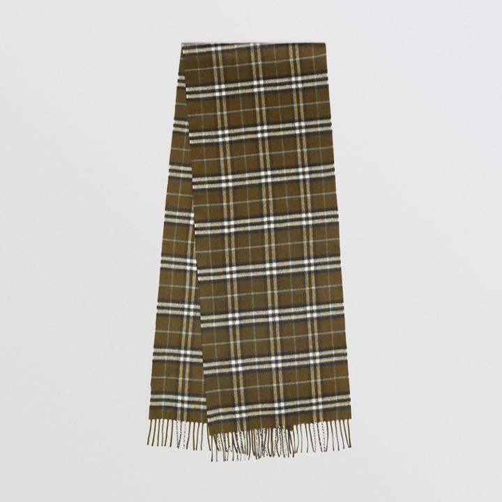 Burberry Burberry The Classic Vintage Check Cashmere Scarf, Brown